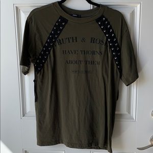 Shoe-laced quote shirt from Forever 21